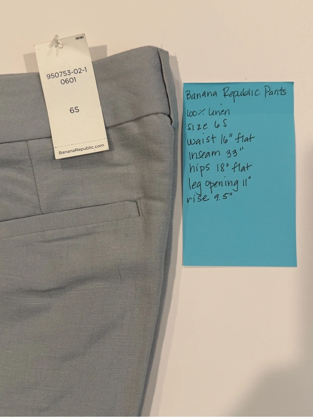 NEW NWT Banana Republic Linen Women’s Pants 6
